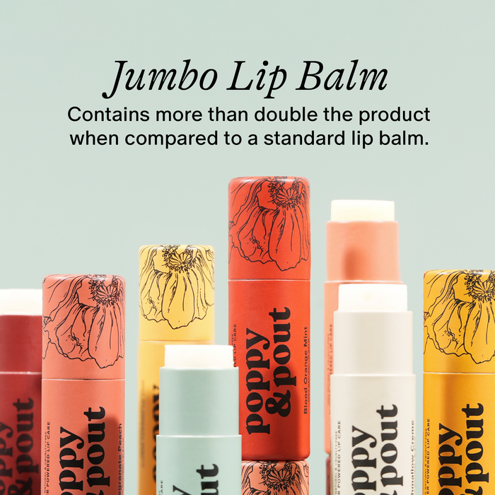 Lip Balm, Blood Orange Mint Lip Balm Poppy & Pout- Tilden Co.