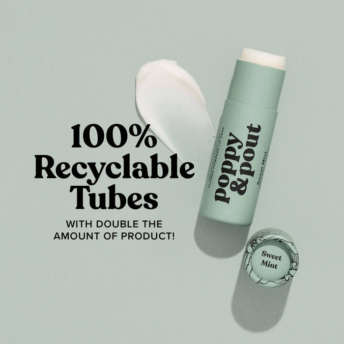 Lip Balm, Sweet Mint Lip Balm Poppy & Pout- Tilden Co.