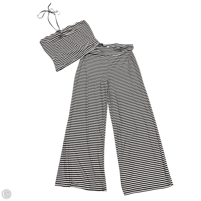 Lounge Set Pants By Blink In Brown & White, Size: Xl