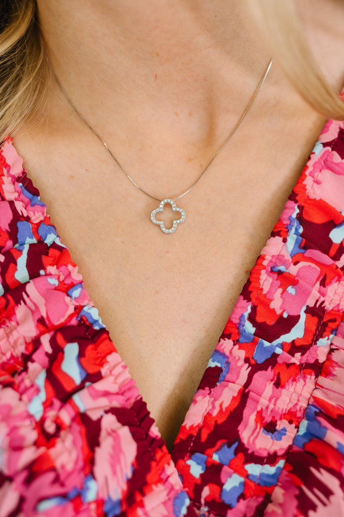 Lucky Girl Syndrome Sterling Silver Pendant Necklace Necklace Ave Shops- Tilden Co.