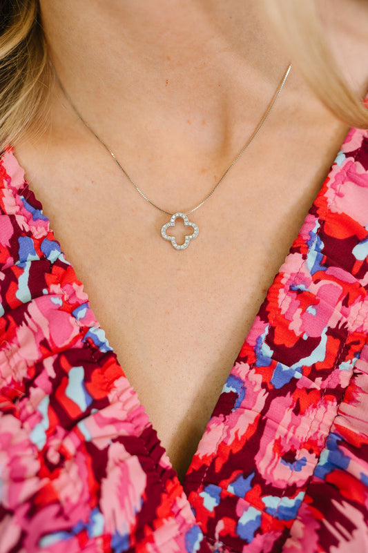 Lucky Girl Syndrome Sterling Silver Pendant Necklace Necklace Ave Shops- Tilden Co.