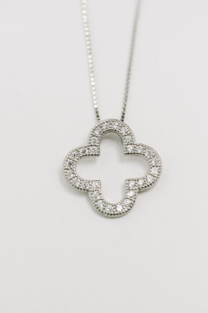 Lucky Girl Syndrome Sterling Silver Pendant Necklace Necklace Ave Shops- Tilden Co.