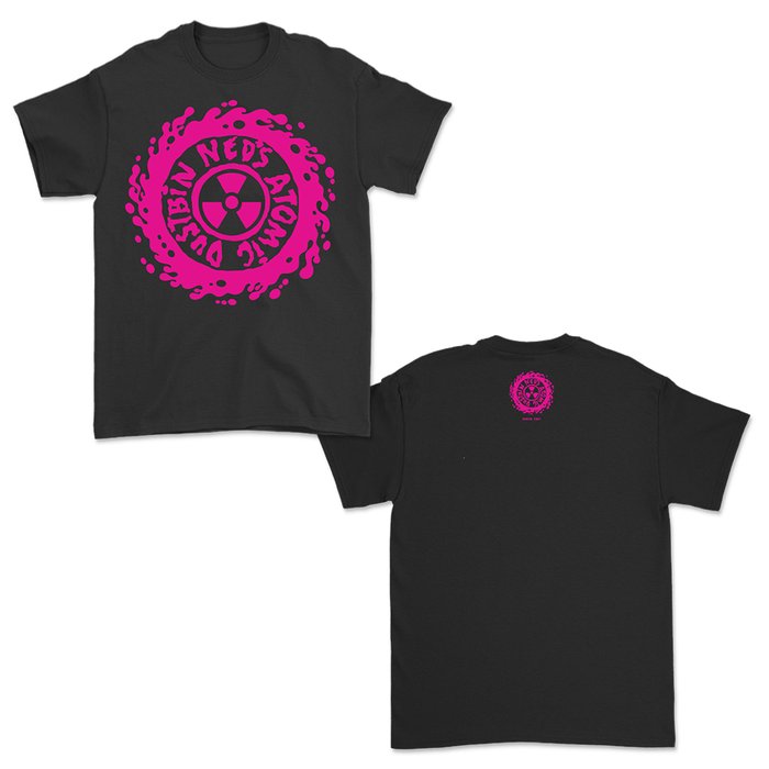 Magenta Logo T-Shirt Black