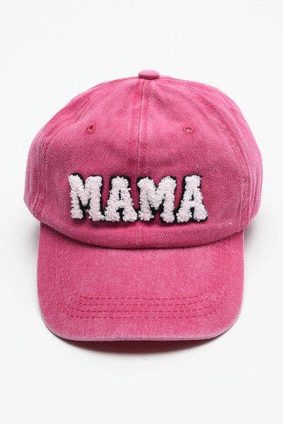 MAMA Sherpa Baseball Cap HOT PINK HOT PINK JOSSLYN by wall to wall- Tilden Co.