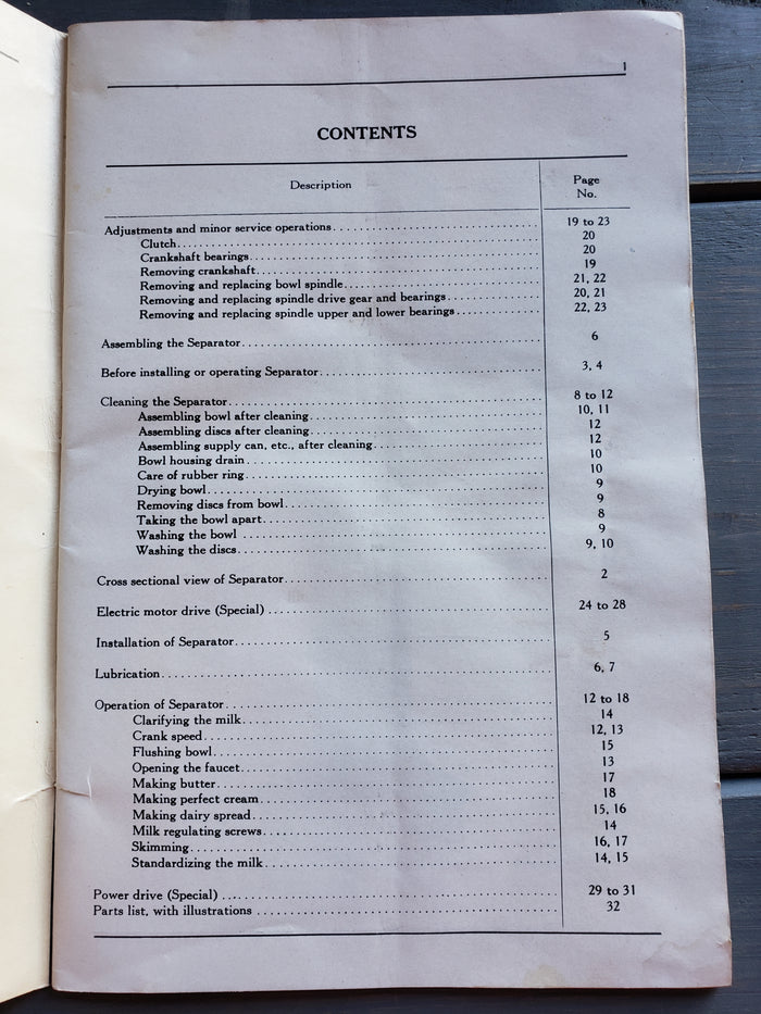 McCormick-Deering Cream Separators Owner's Manual (1946)