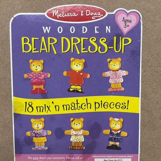 Melissa & Doug Wooden Bear Dress-Up Puzzle
