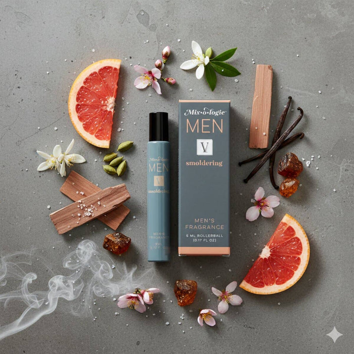 Men's V (smoldering) | Cologne Oil Rollerball Cologne Mixologie- Tilden Co.