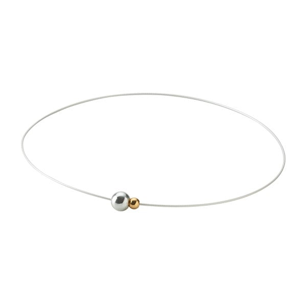 METAX NECKLACE EXTREME WIRE MIRROR BALL TWIN