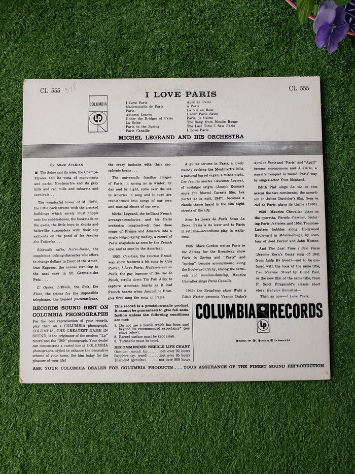 Michel Legrand, I Love Paris lp
