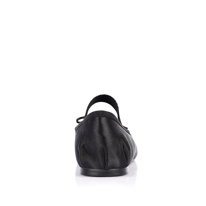 Milly Mary-Jane Flats - Black Satin
