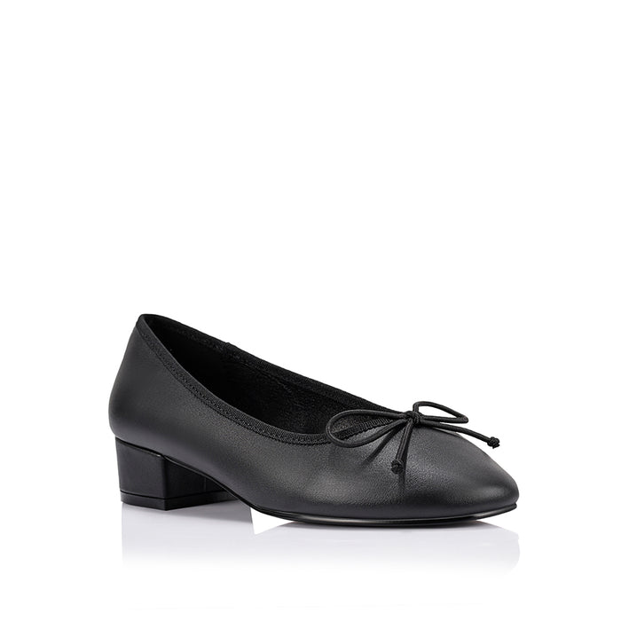 Minnie Ballet Block Heels - Black