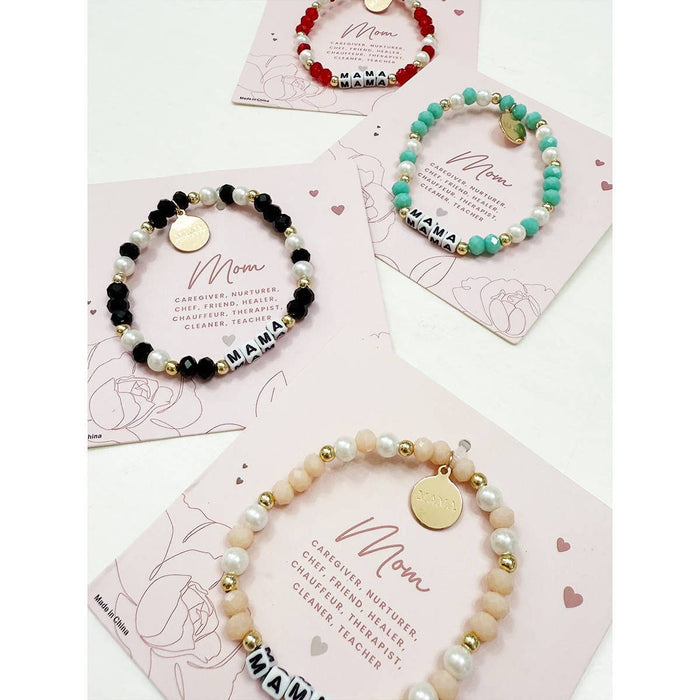 Mix Beads MAMA Inpirational Bracelet MIX COLOR / ONE(12) MIX COLOR ONE(12) Love and Repeat- Tilden Co.