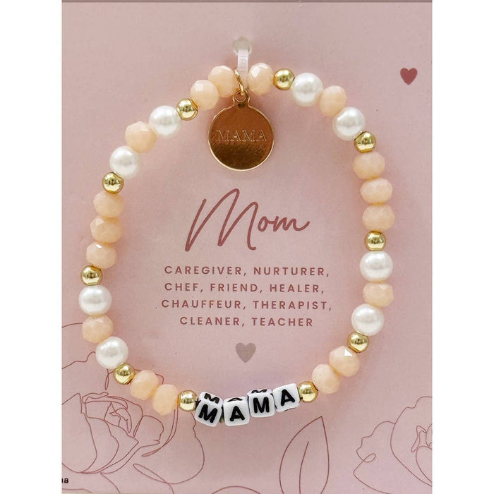 Mix Beads MAMA Inpirational Bracelet Love and Repeat- Tilden Co.