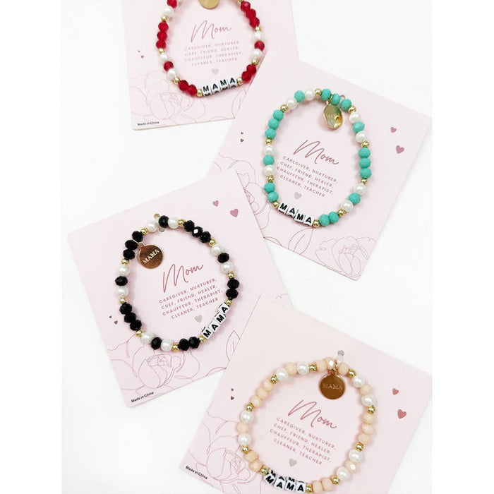 Mix Beads MAMA Inpirational Bracelet Love and Repeat- Tilden Co.