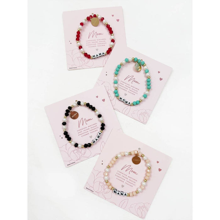 Mix Beads MAMA Inpirational Bracelet Love and Repeat- Tilden Co.
