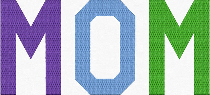 Mom Fill Stitch Embroidery Design