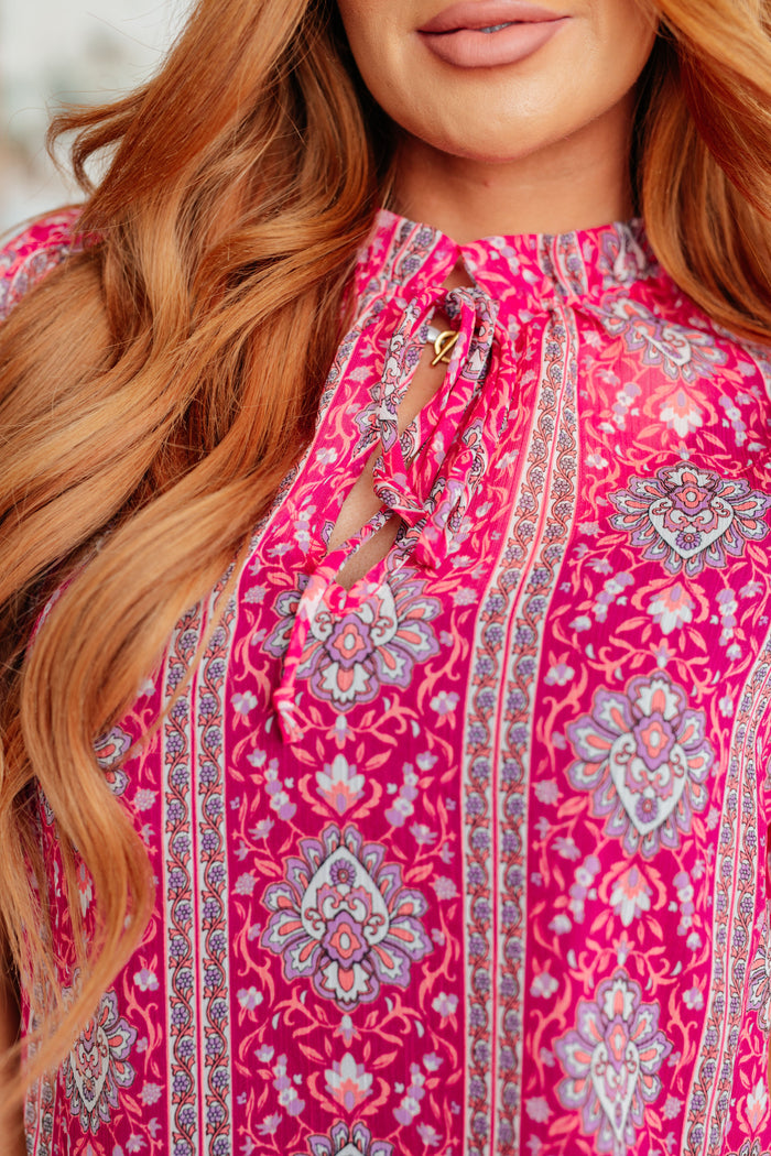 Moments Like This V-Neck Bell Sleeve Blouse Blouse Ave Shops- Tilden Co.