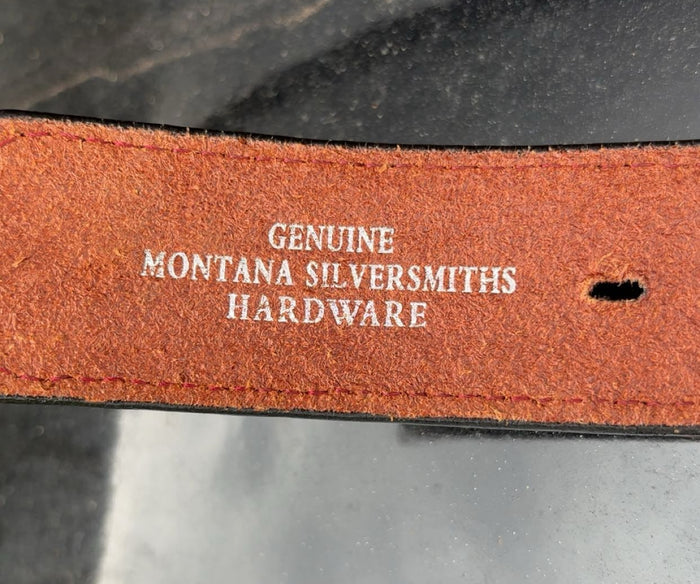 Montana Silversmith Cowhide And Gemstone Belt