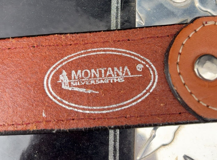 Montana Silversmith Cowhide And Gemstone Belt