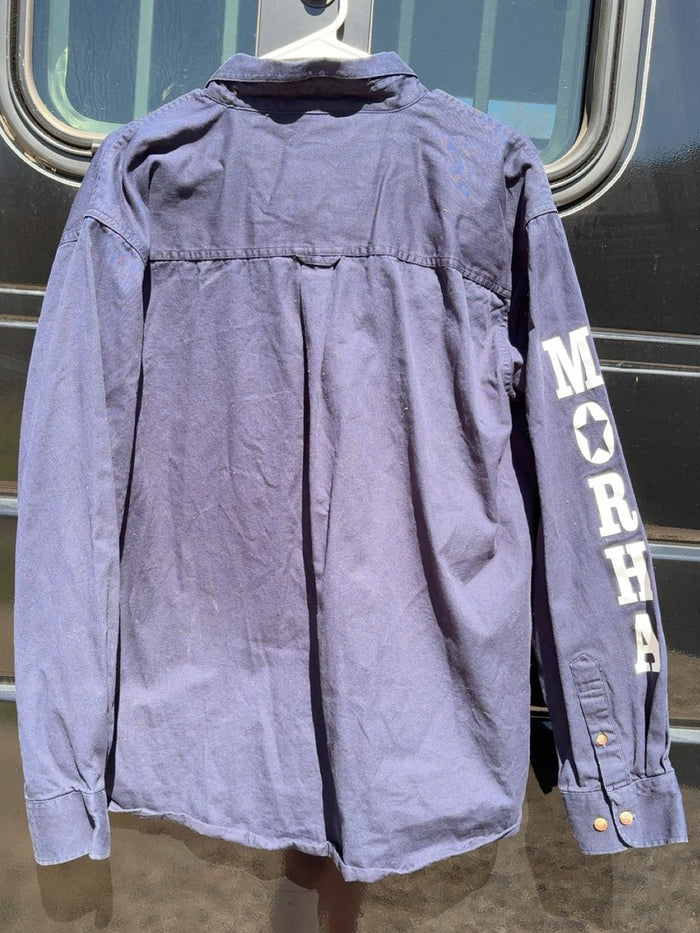 MORHA Dark Blue Button Up