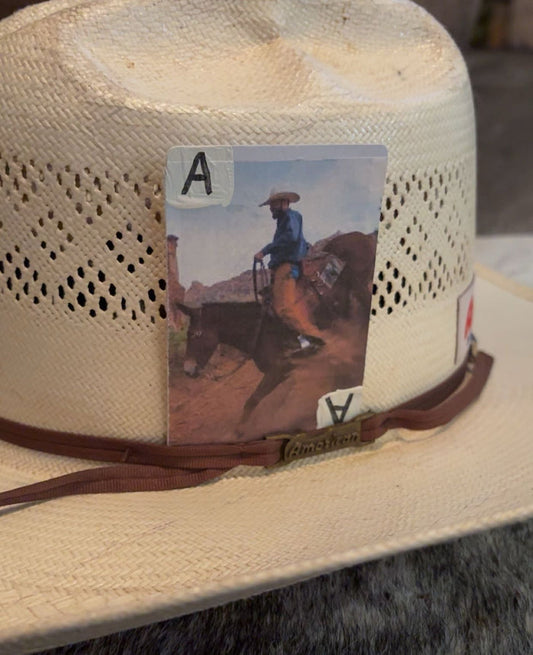 Mule Rider Single Hat Card