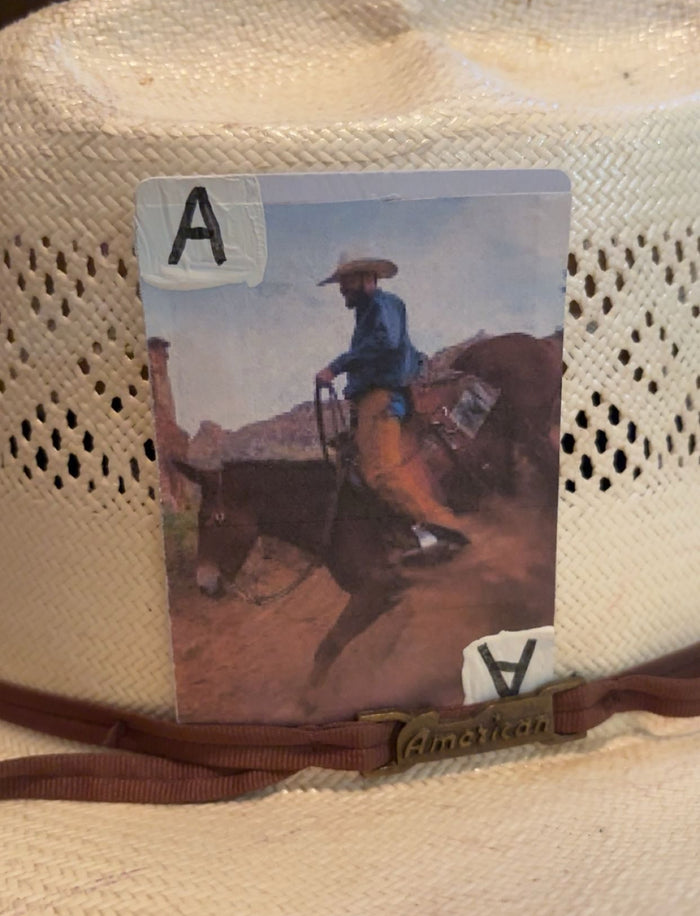 Mule Rider Single Hat Card