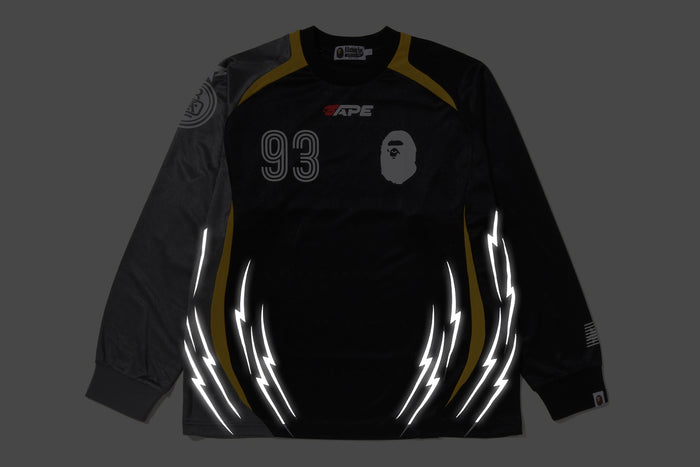 MULTI LOGO RELAXED FIT FOOTBALL LS JERSEY
