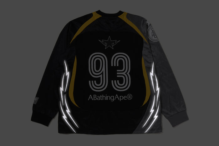 MULTI LOGO RELAXED FIT FOOTBALL LS JERSEY