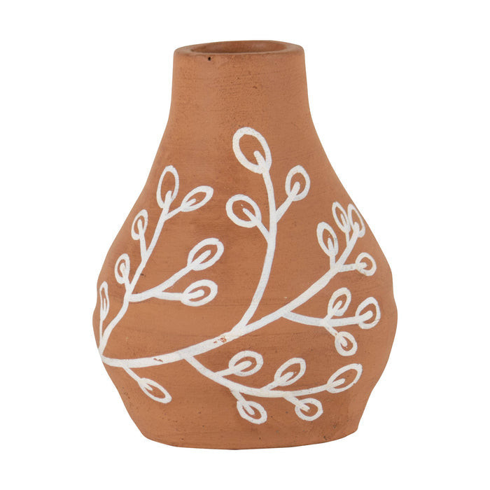Nicole Terracotta Bud Vase    decor Foreside Home & Garden- Tilden Co.