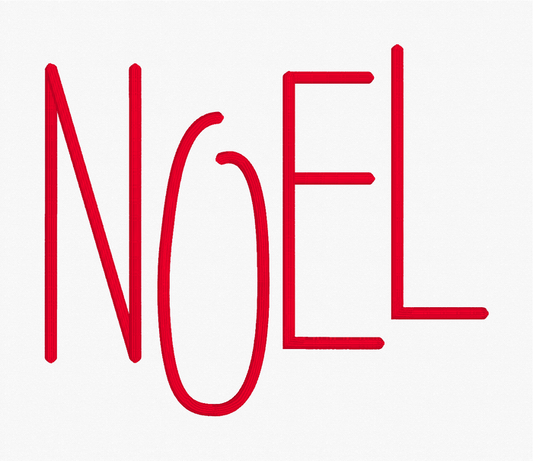 Noel Satin Stitch Embroidery Design