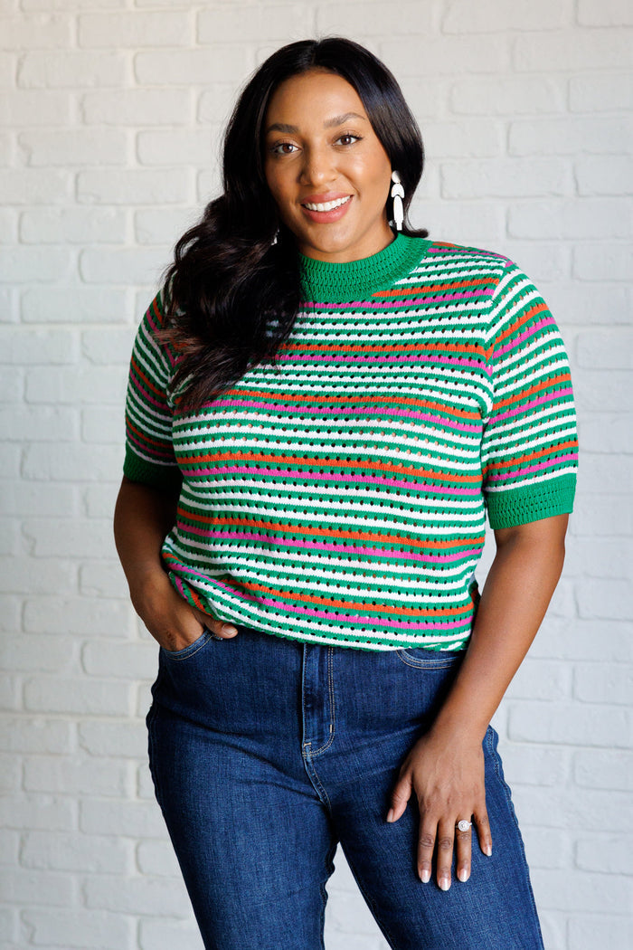 Our Situationship Knit Striped Top Sweater Ave Shops- Tilden Co.