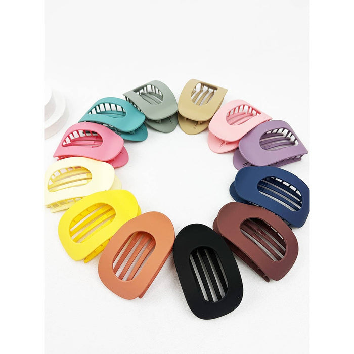 Oval Shape Flat Hair Claw Love and Repeat- Tilden Co.