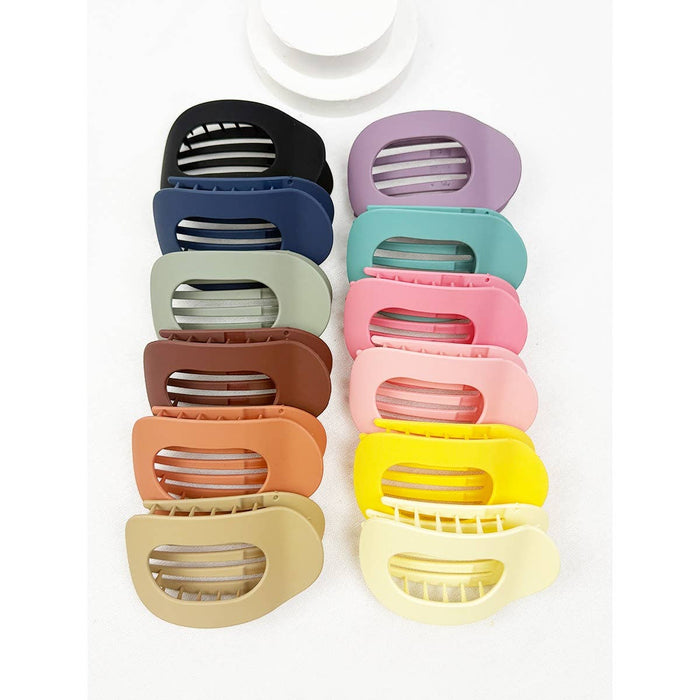 Oval Shape Flat Hair Claw Love and Repeat- Tilden Co.