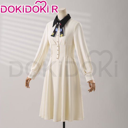【Partially Ready For Ship】【Size XS-XL】DokiDoki-R Anime MARRIAGETOXIN Cosplay Mei Kinosaki Costume White Dress