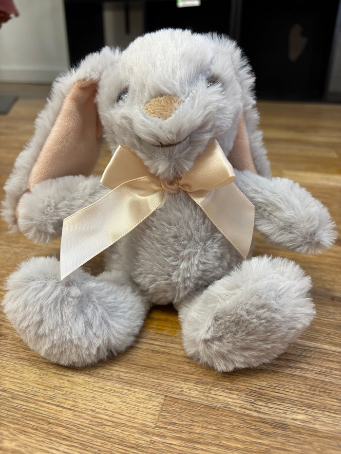 Personalized Easter Bunny Stuffies 8" Grey Bunny 8" Grey Bunny Stuffed Animal Daydreamer Creations- Tilden Co.