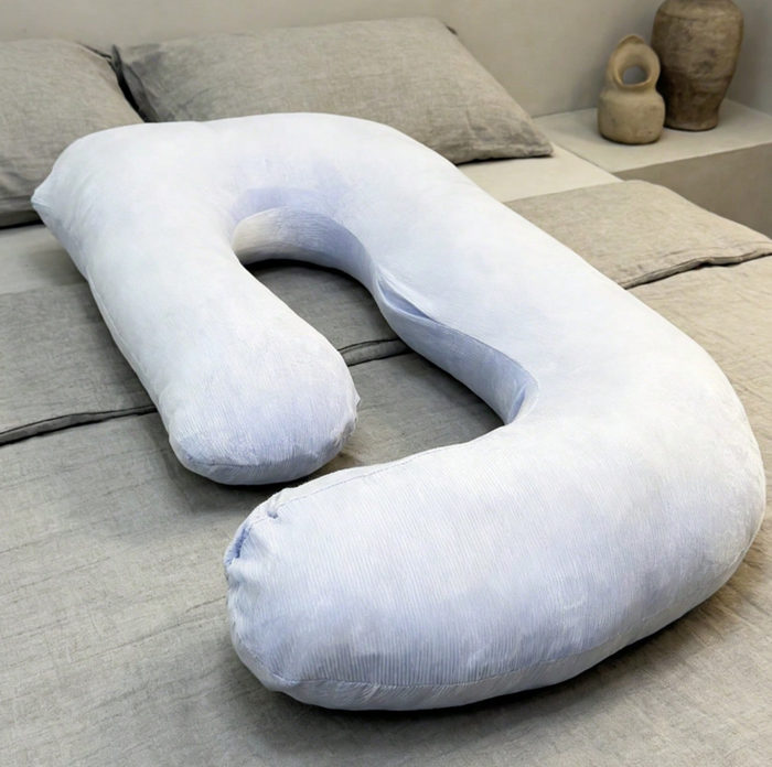 Pharmedoc White Pregnancy Pillow