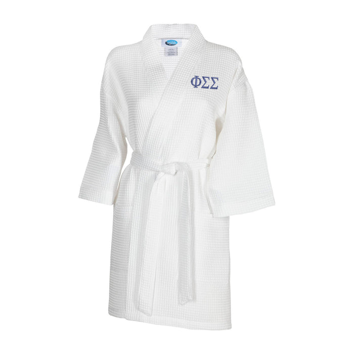 Phi Sigma Sigma Waffle Weave Kimono Bathrobe