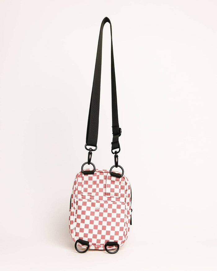 Pink Checkmate Crossbody Sling Crossbody Bag Brixley Bags- Tilden Co.