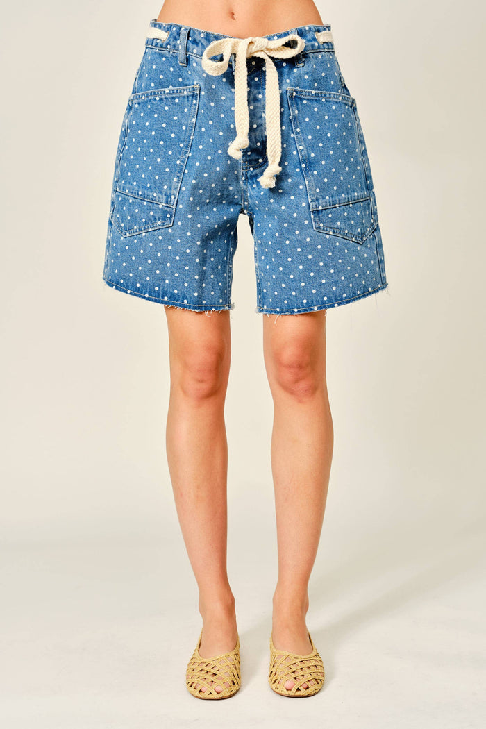 Polka Dot Barrel Shorts Small Small Shorts Aaron & Amber- Tilden Co.