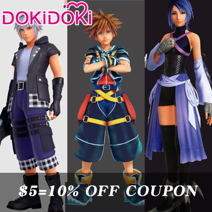 【POLL】$5 Deposit =10% OFF Coupon DokiDoki Game Cosplay Blue Combat Suit Costume
