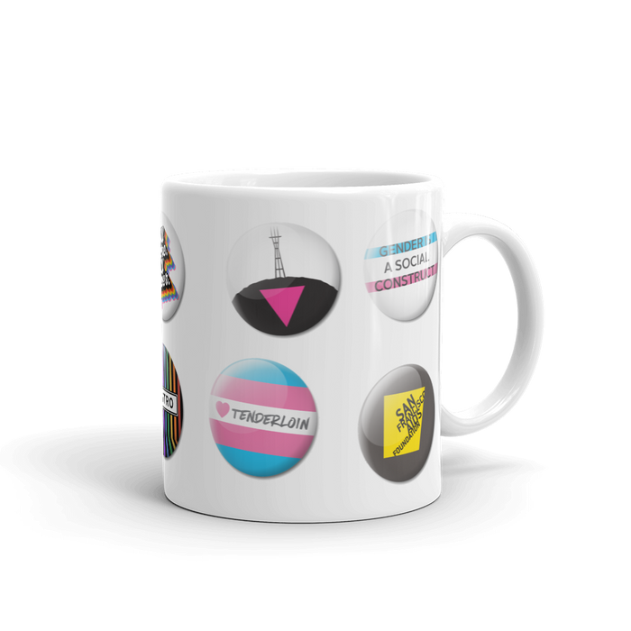 Pride Button Collection mug