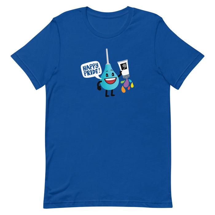 Pride with Rainbow Lube Douchie: Gender Neutral T-Shirt