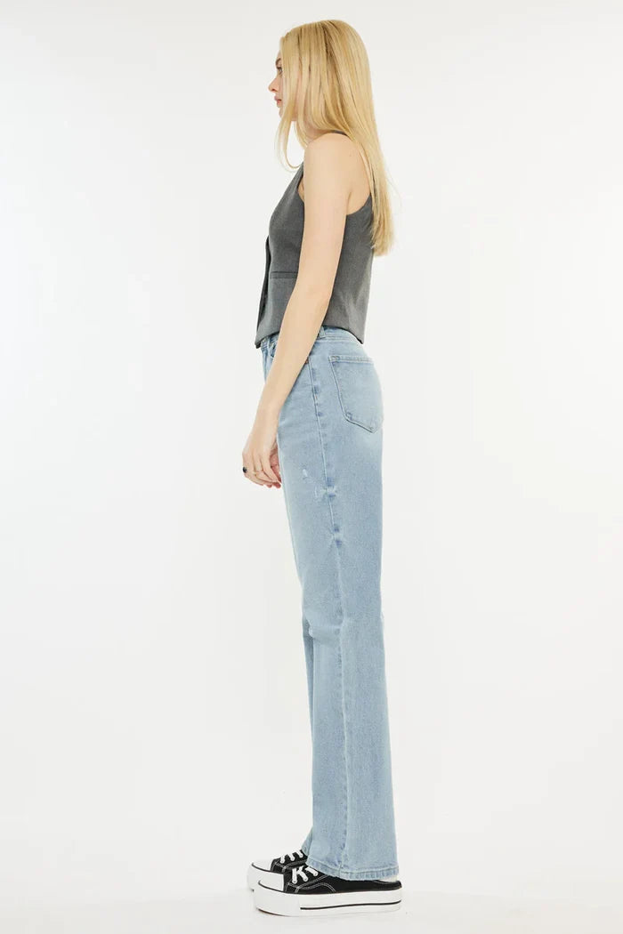 Princess High Rise True Straight Leg Jeans Jeans Kancan- Tilden Co.