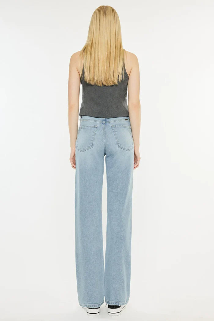 Princess High Rise True Straight Leg Jeans Jeans Kancan- Tilden Co.
