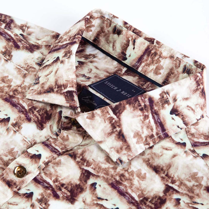 Printed Long Sleeve - Faded Dessert Mountains Repeat