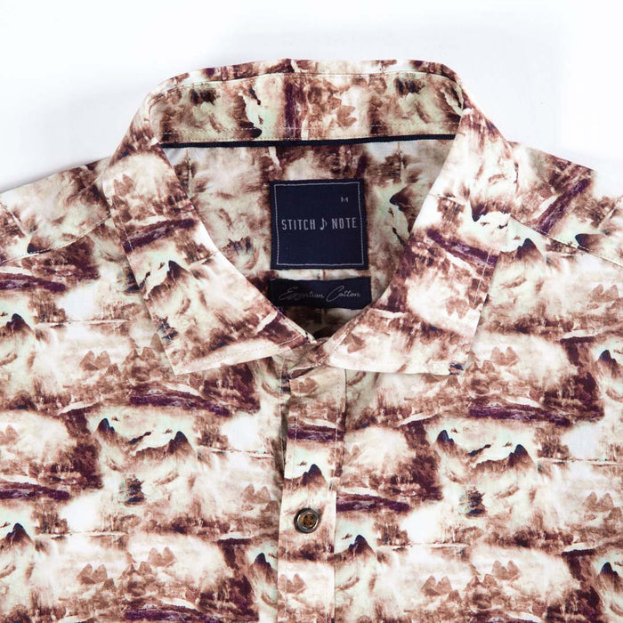 Printed Long Sleeve - Faded Dessert Mountains Repeat