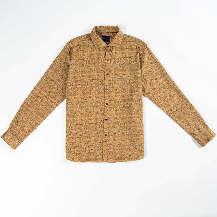 Printed Long Sleeve - Monochromatic Decorative Floral