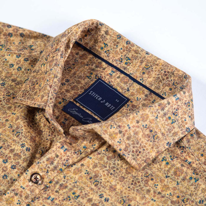 Printed Long Sleeve - Monochromatic Decorative Floral