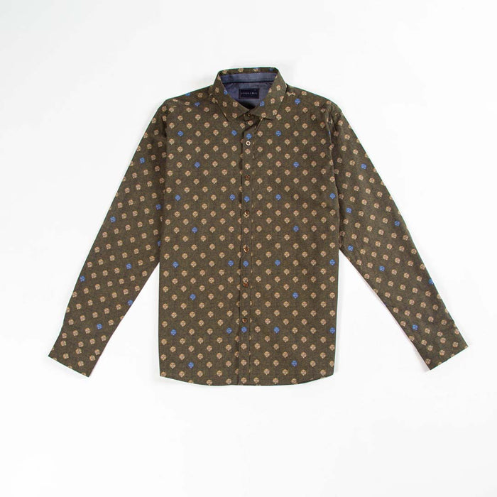 Printed Long Sleeve - Ornate Motif Repeat