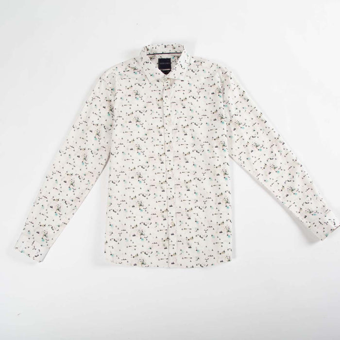 Printed Long Sleeve - Pine Tree Forest Allover
